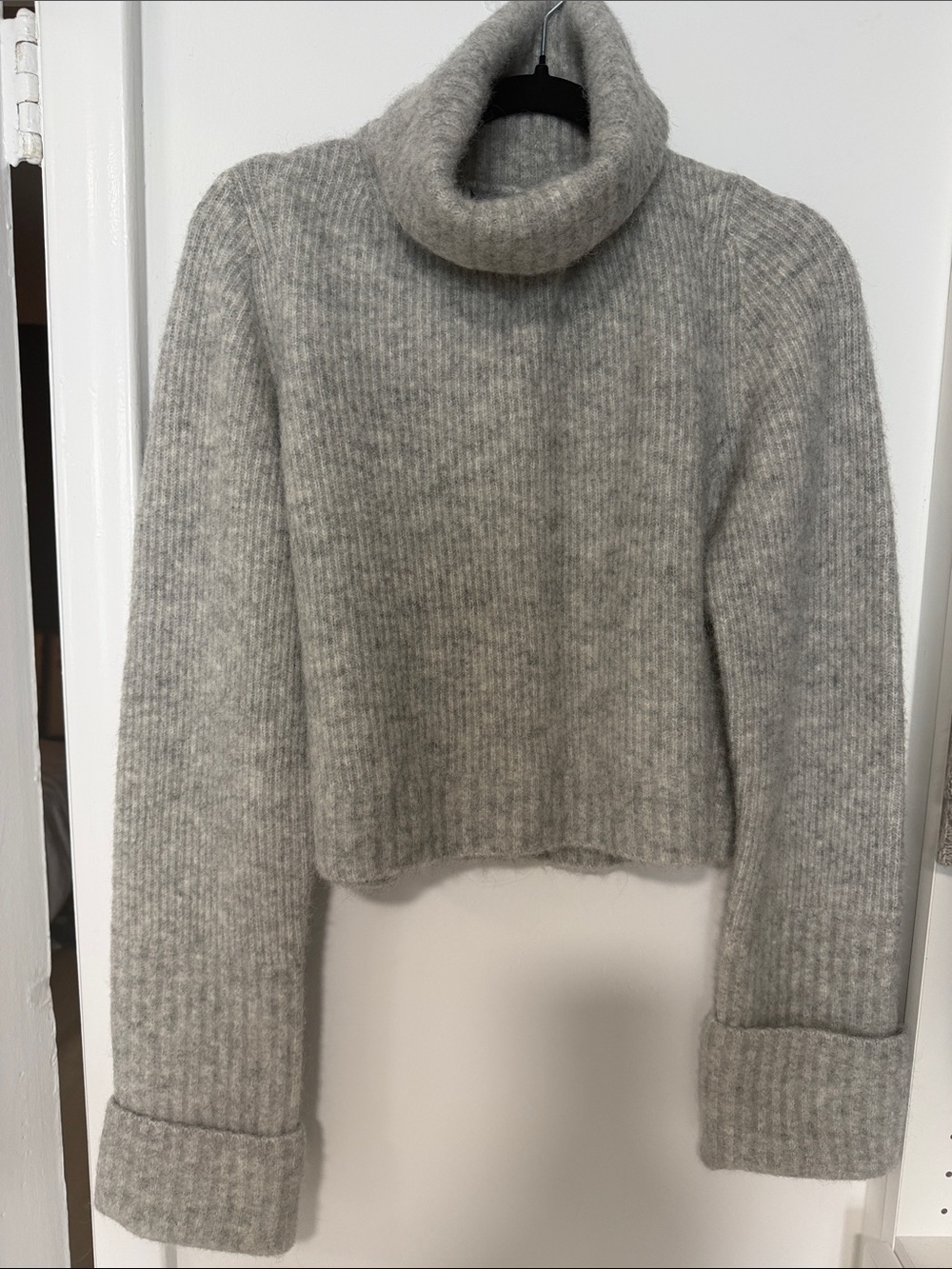 & Other Stories Light Gray Chunky Turtleneck Sweater